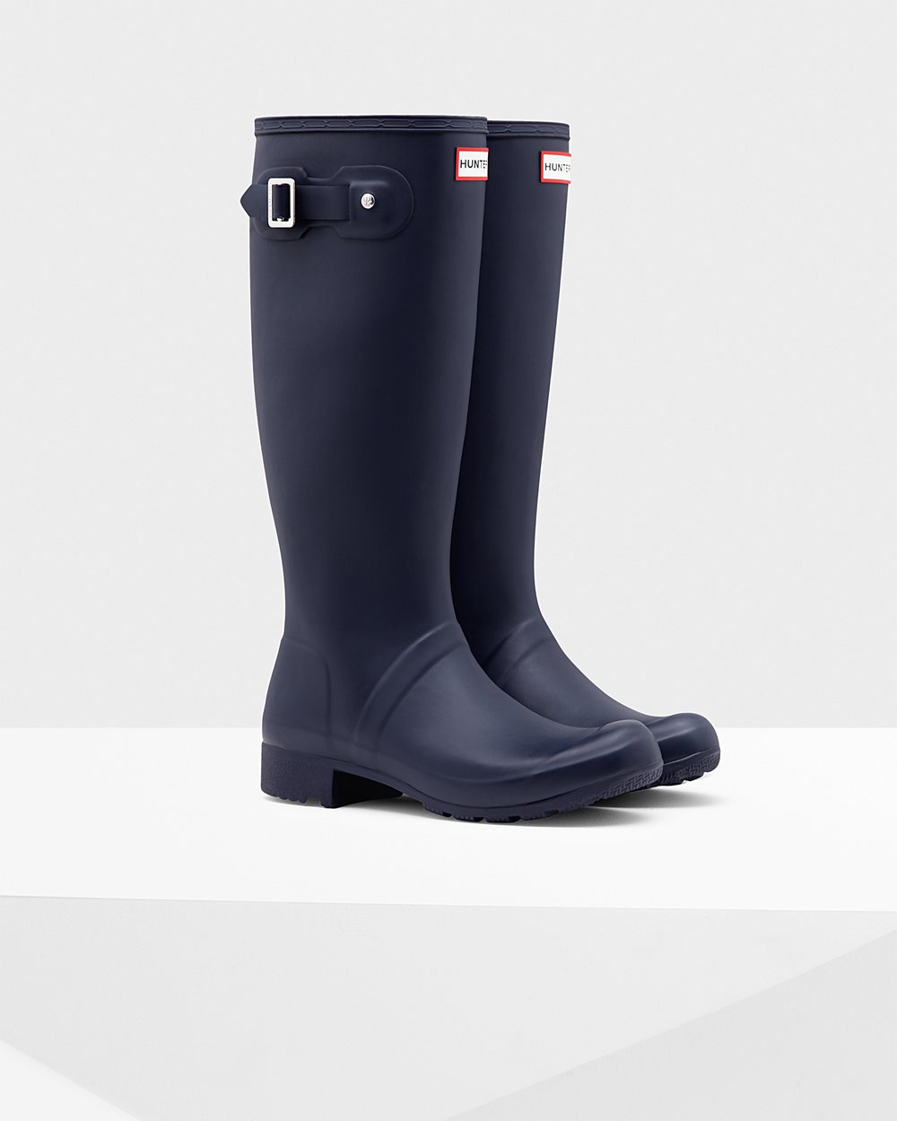 Womens Hunter Tall Rain Boots Navy - Original Tour Foldable - 5386147-UE